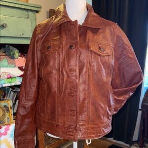 Women's Brown Leather Jacket